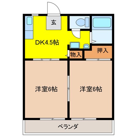 エスポワールⅡの物件間取画像